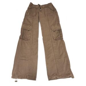 dark brown garage cargo pants